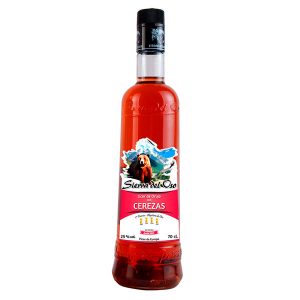 Licor de Orujo con Cerezas - Sierra del Oso | Venta Online Sabores de Cantabria Online